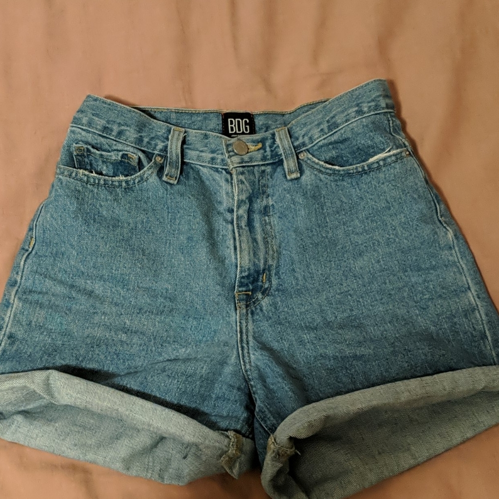 Urban Outfitters denim mom shorts!